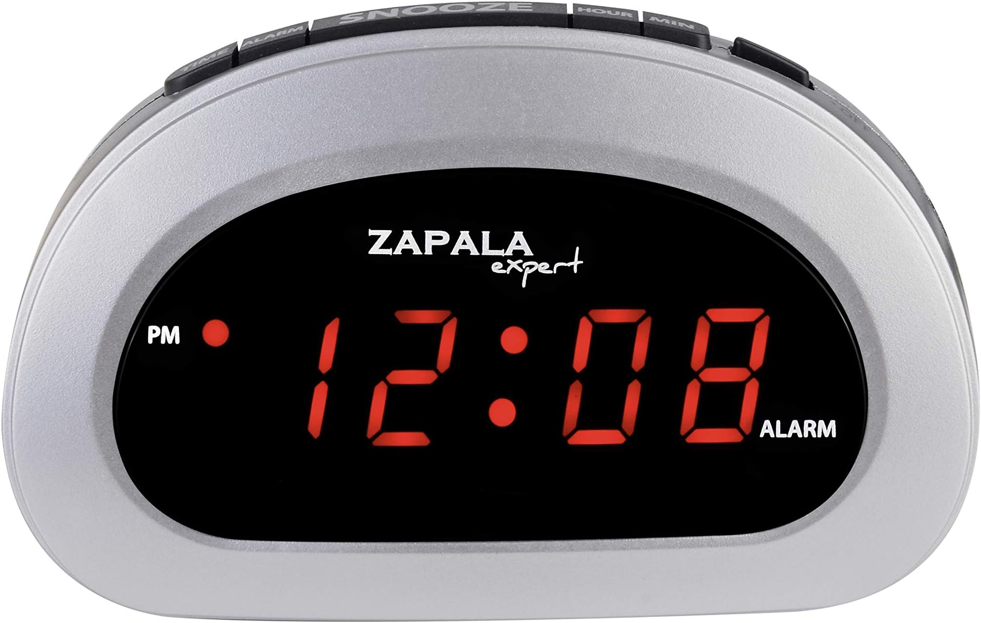 ZAPALA Expert LED Digital Alarm Clock, Desk Bedside Clock with Snooze