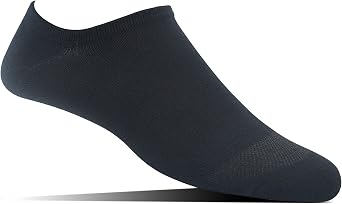 Yomandamor Mens 5 Pairs No Show Socks With Seamless Toe and Grip Heel