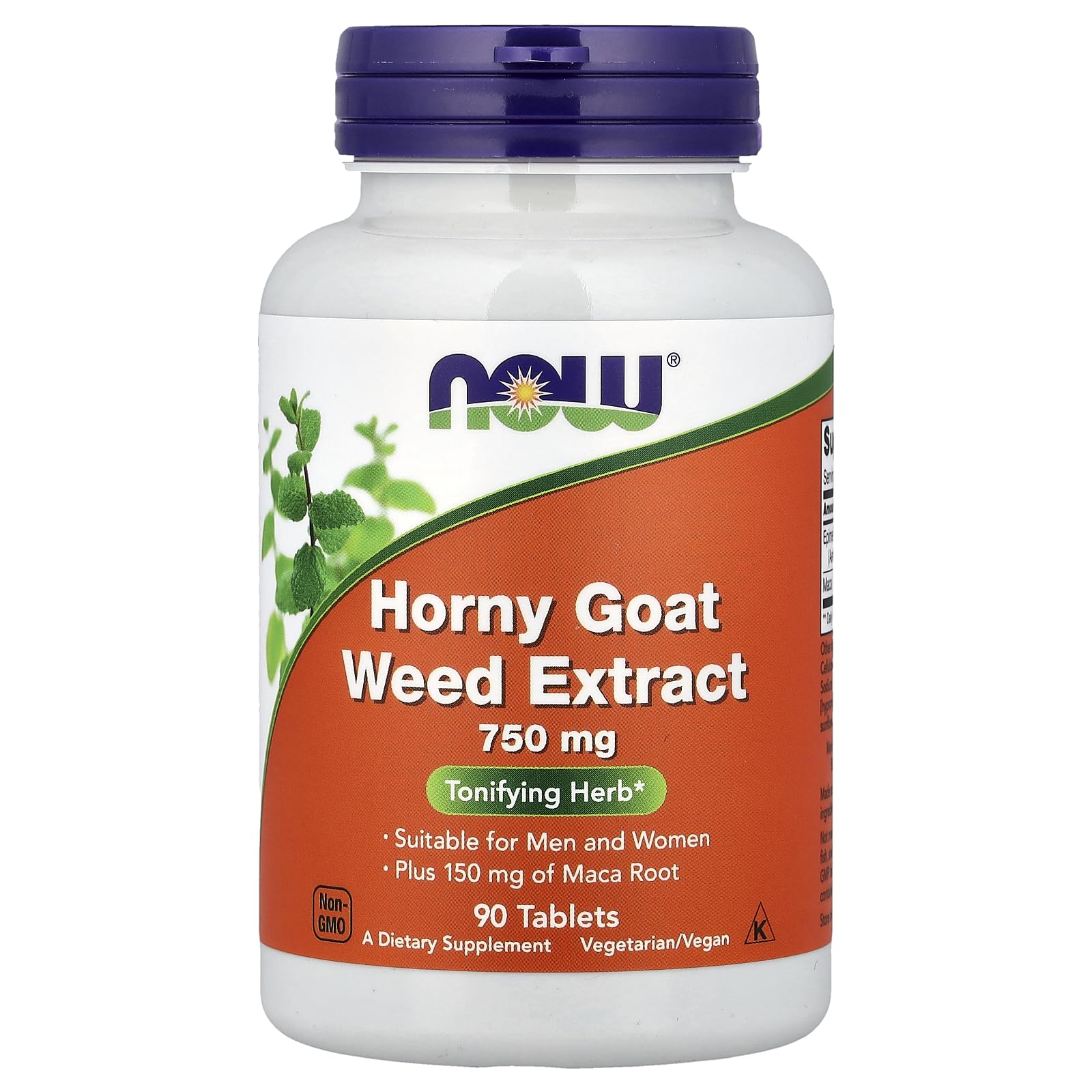 NOW Foods Horny Goat Weed 750 Mg-90 Tablets