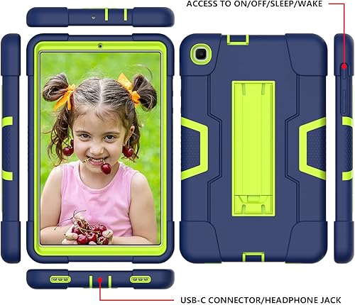 Miniatura 11 de Funda para Samsung Galaxy Tab A 8.4 2020, resistente policarbonato duro de silicona suave a prueba de golpes, resistente funda protectora de alto