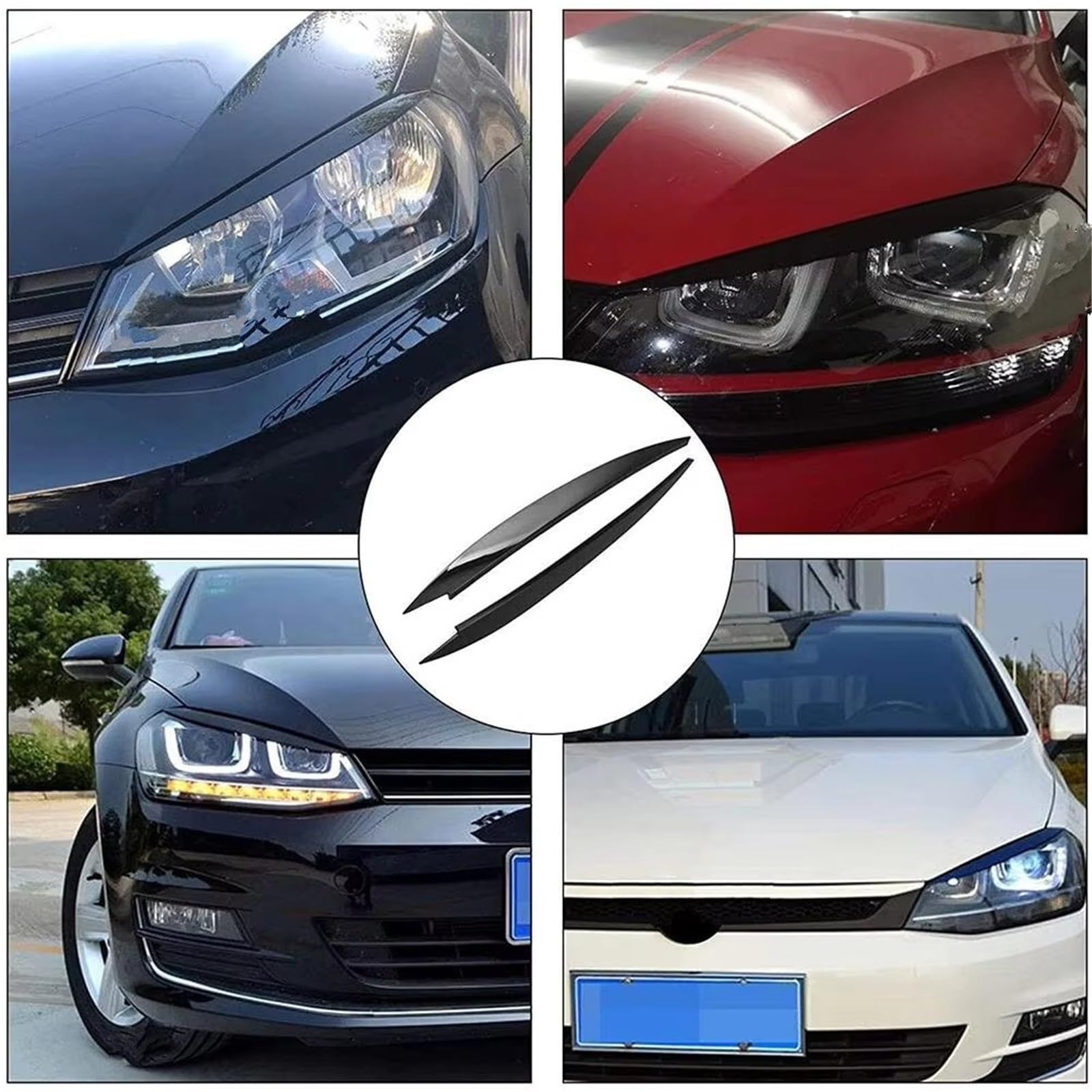 Reflektor brwi do VW do Golf 7 7.5 dla VII dla GTD R MK7 dla MK7.5 2013-2015 2016 2017 2018 2019 reflektor samochodowy osłona powiek do brwi
