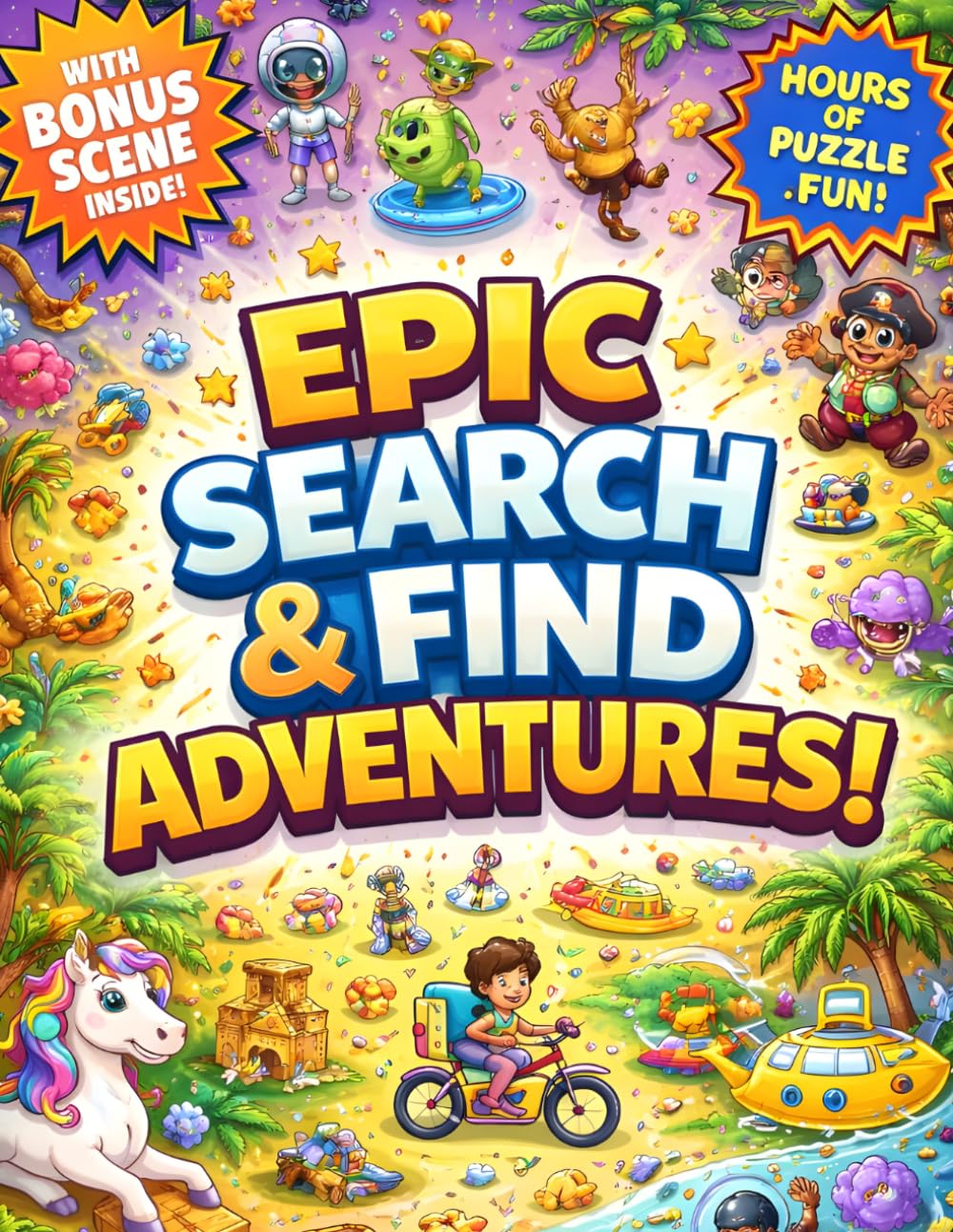 Epic Search & Find Adventures: A Fun Hidden Object Puzzle Book for Kids, Teens & Adults | Brain Games, Visual Challenges & Seek-and-Find Fun for All Ages