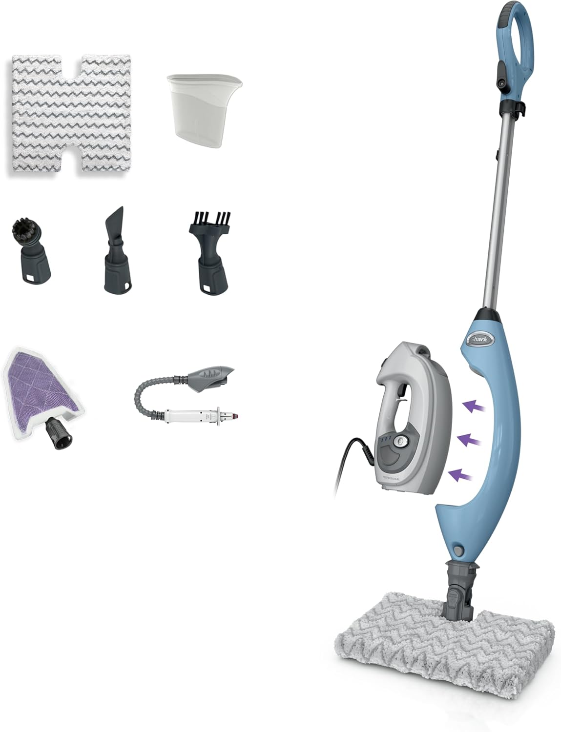 Shark Lift-Away 5-in-1 Steam Mop with Detachable Handheld Steam Cleaner