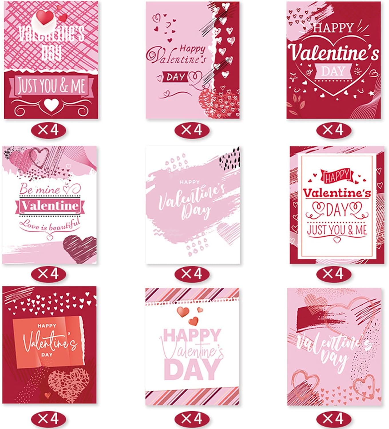 36 Pcs Happy Valentine's Day Wine Bottle Labels Stickers Valentine's Love Heart Themed Self- Adhesive Bottle Labels Waterproof Be My Valentine Beer Bottle Stickers Party Supplies Decors for Lover