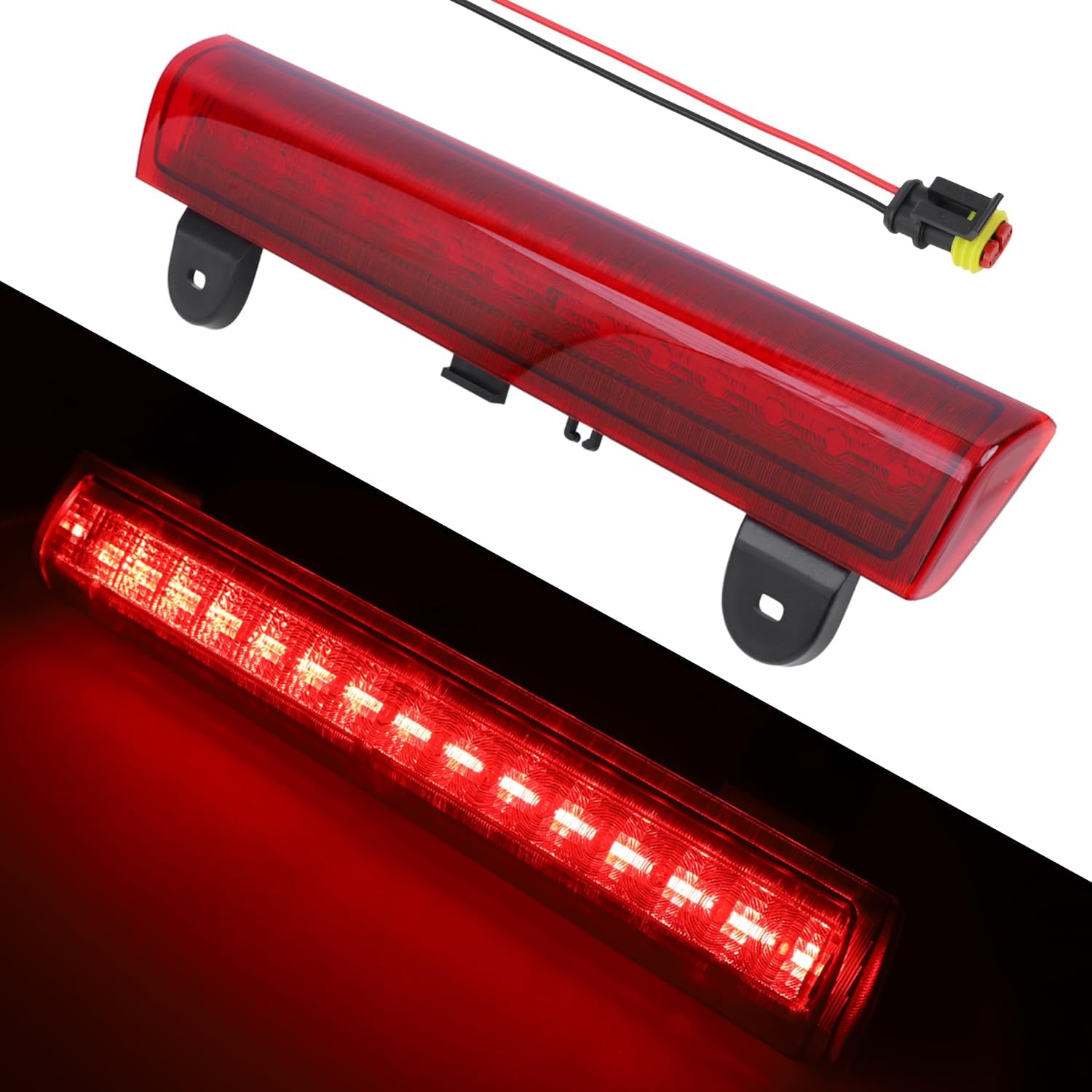 923-203 LED Third High Mount Brake Light Compatible with Chevy Tahoe Suburban 1500 2500 GMC Yukon 1500 2500 2000-2006 3rd High Mounting Brake Light Replace# 15170955 GM2890107 S47001
