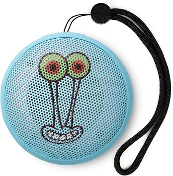 مكبر صوت Speaqua Cruiser Gary من Spongebob، مكبر صوت بلوتوث مقاوم للماء، بلوتوث محمول صغير، ملحق للشاطئ، محمول للاستخدام الخارجي