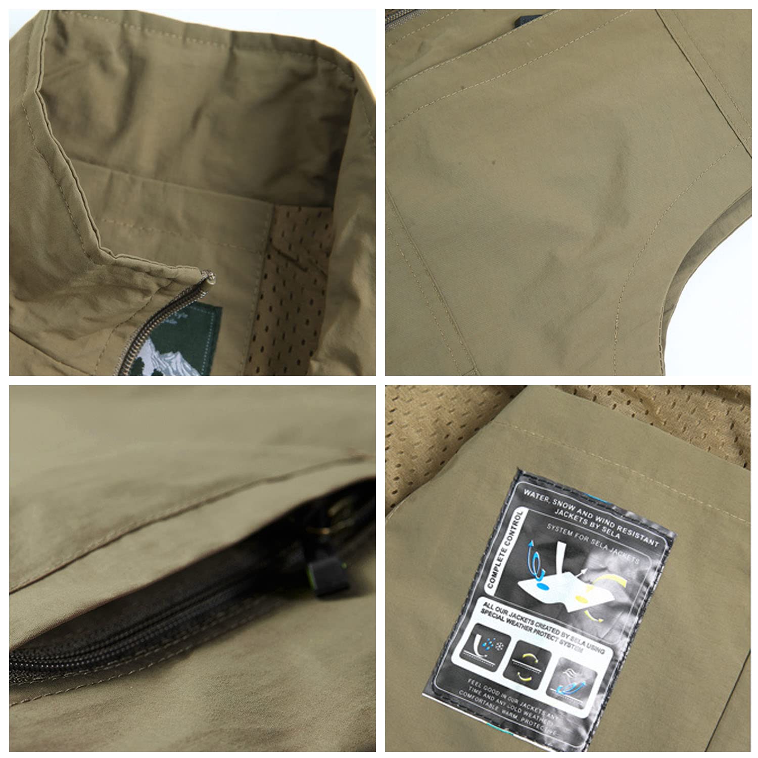 Chaleco De Hombre Chaleco para Pesca Casual Exteriores Chaleco Multibolsillos Sin Mangas Chaqueta De Viaje Transpirable para Fotografía