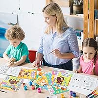 Vista 6 de 24 libros para colorear a granel para niños, libro de dibujo de arte de bricolaje (perro)