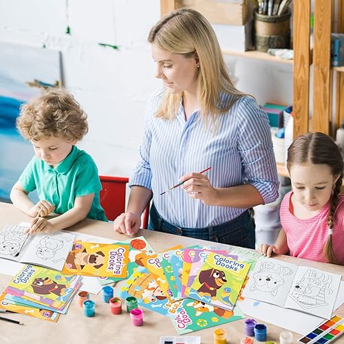 Miniatura 6 de 24 libros para colorear a granel para niños, libro de dibujo de arte de bricolaje (perro)
