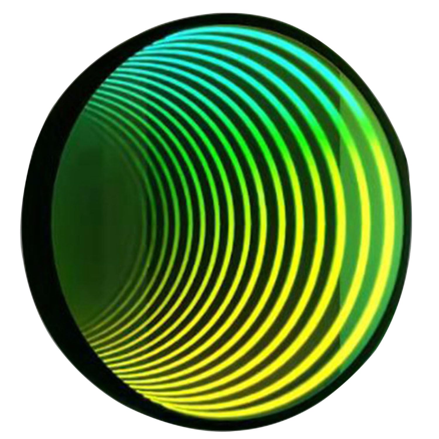 LED 3D Mirror Night Light, Remote Control Infinity Art Lamp, Multicolor Tunnel Light for Gaming and Sensory Room Decor