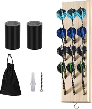 Support De Fléchettes En Bois Pour 12 Fléchettes - Rangement Murale Ou Table