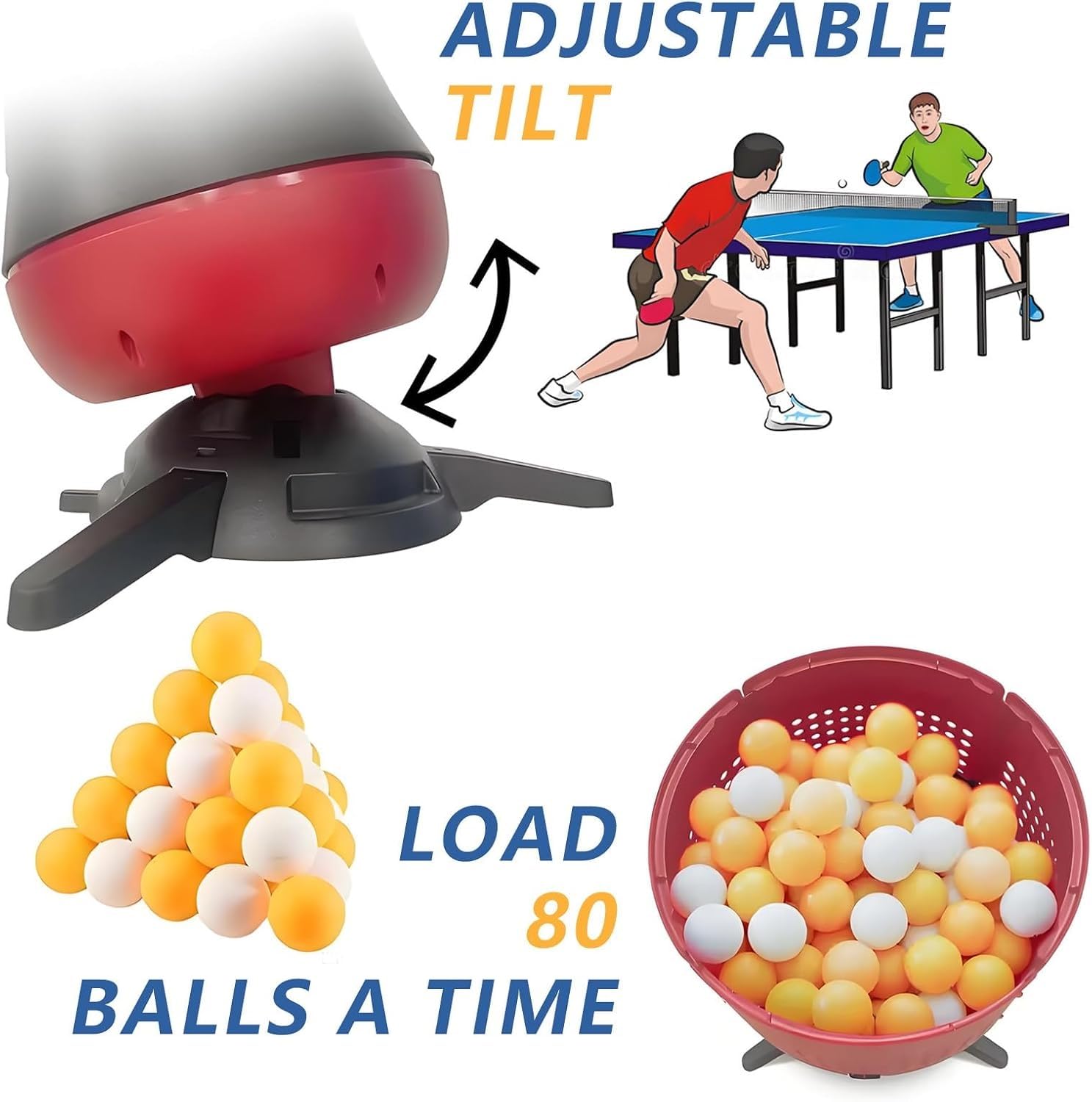 Máquina automática lanzadora pelotas de ping pong, robot tenis de mesa