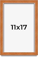 Vista 93 de Marco marrón de 18 x 24 pulgadas, marco de madera maciza de nuez de miel, ancho de moldeo de 0.875 pulgadas, profundidad de rabo de 0.875 pulgadas