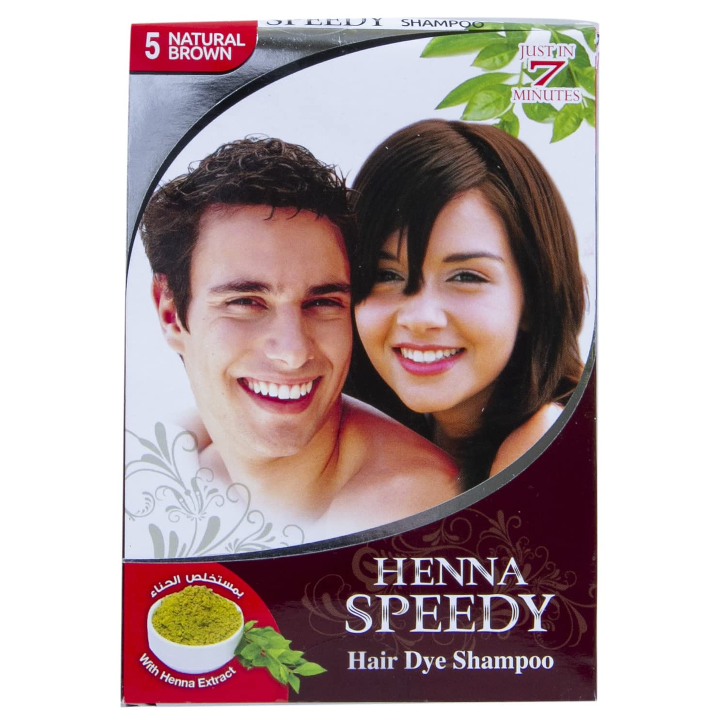 Henna Speedy Natural Brown 5 Hair Dye Shampoo 30ml