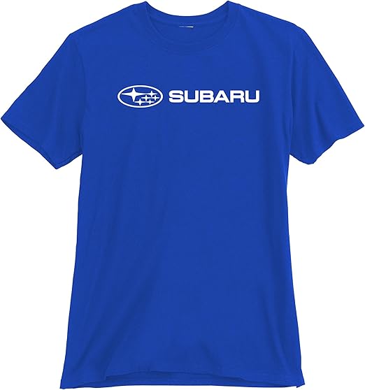 Subaru Genuine Official Basic Blue Tee T Shirt Impreza Sti WRX Ascent Legacy Outback Forester BRZ Crosstrek New OEM Racing (XXL)