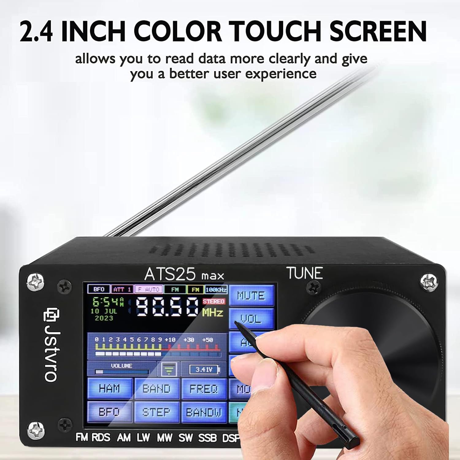 Snapklik.com : Si4732 ATS-25MAX Upgrade Version 52B Full Band Radio ...