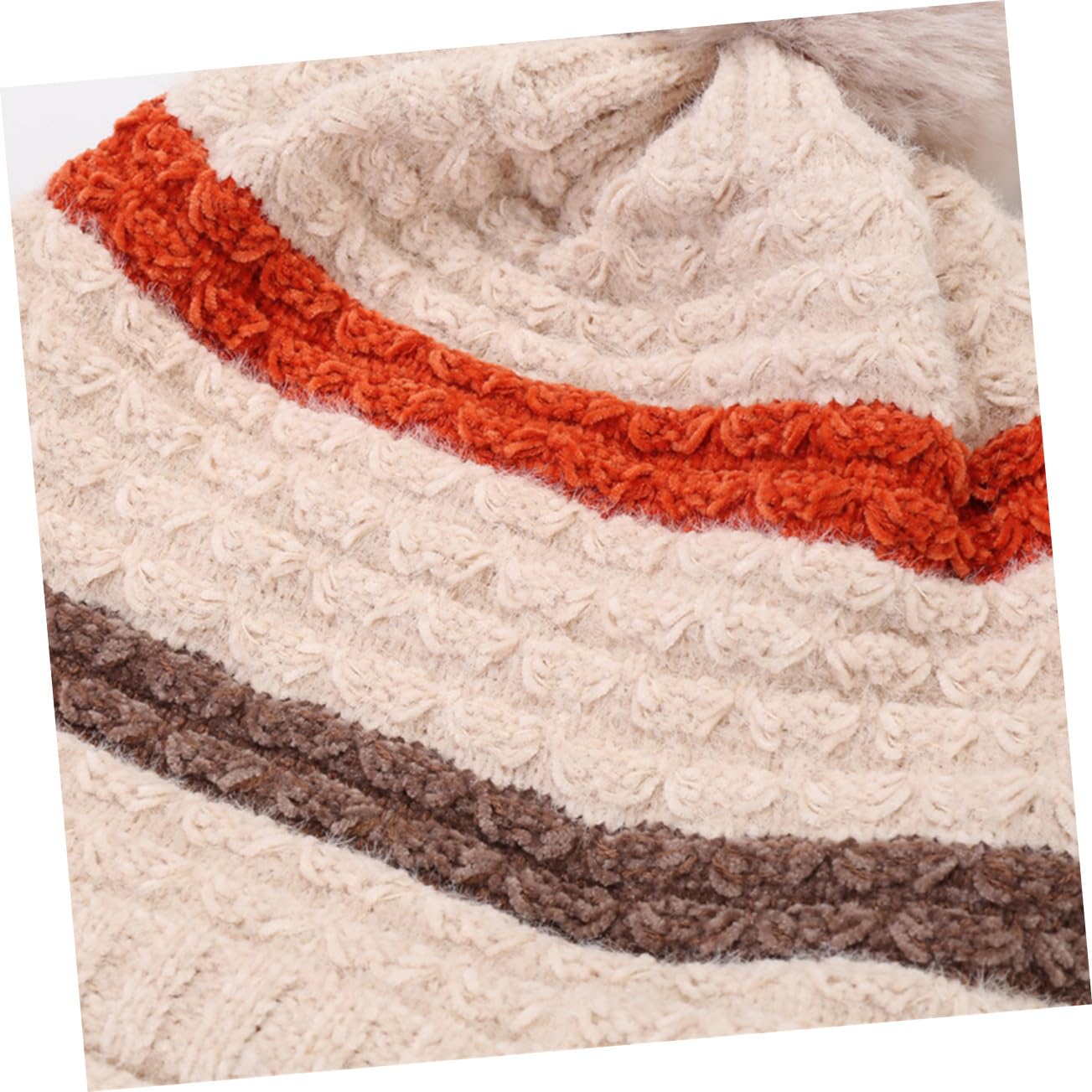 GALPADA 3piezas Gorro De Lana Para Mujeres Pompón Sombrero De Esquí Cálido y Cómodo Para Actividades Al Aire Beige