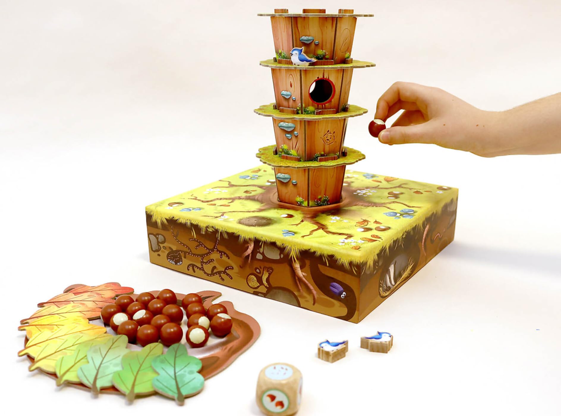 Grands Jeux Opération Noisettes, Marron et Vert