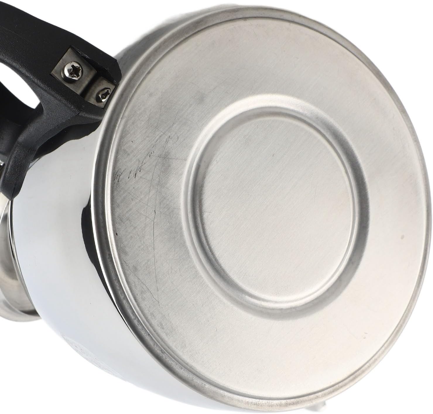 Stainless Steel Teapot, Whistling Stovetop Tea Kettle Teapot Boiling Whistling Silver Mirror Polished Kettle with Handle 1.2L/1.5L (1.2L)