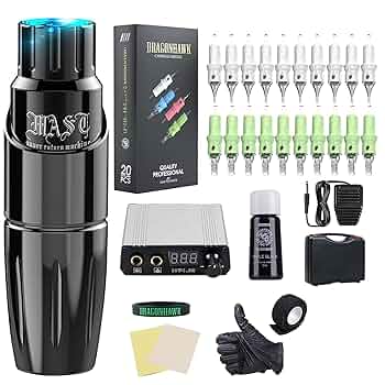 DRAGONHAWK タトゥーマシン　限定　美品 Dragonhawk X2 ワイヤレスタトゥーマシンペン大容量バッテリー