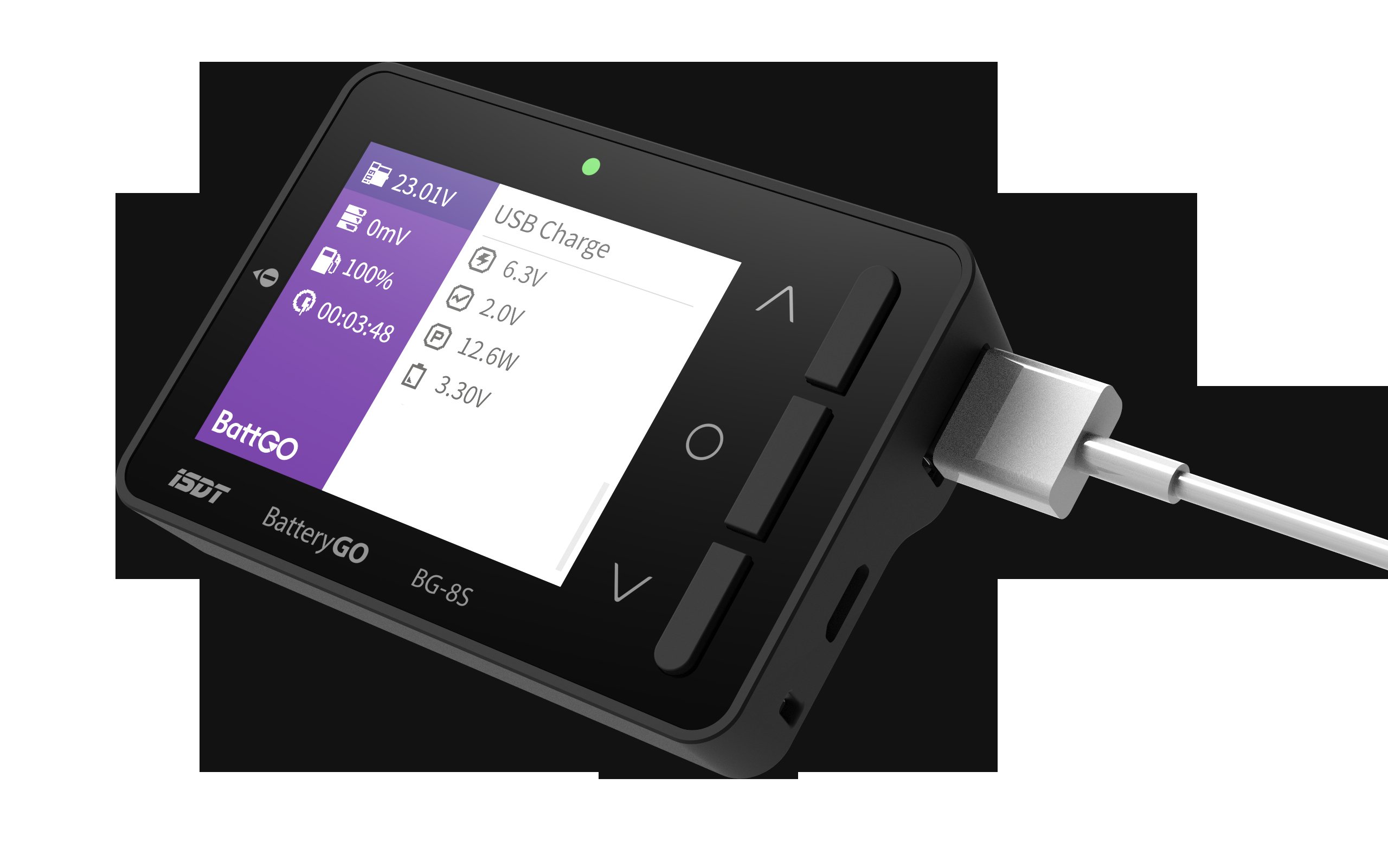 ISDT BG-8S Batterietester, Schwarz