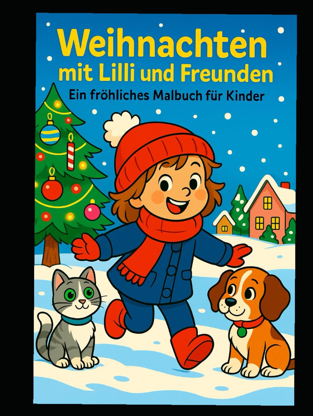 Weihnachten mit Lilli & Freunden: Ein fröhliches Weihnachtsfest-Malbuch für Kinder ab 3 Jahren