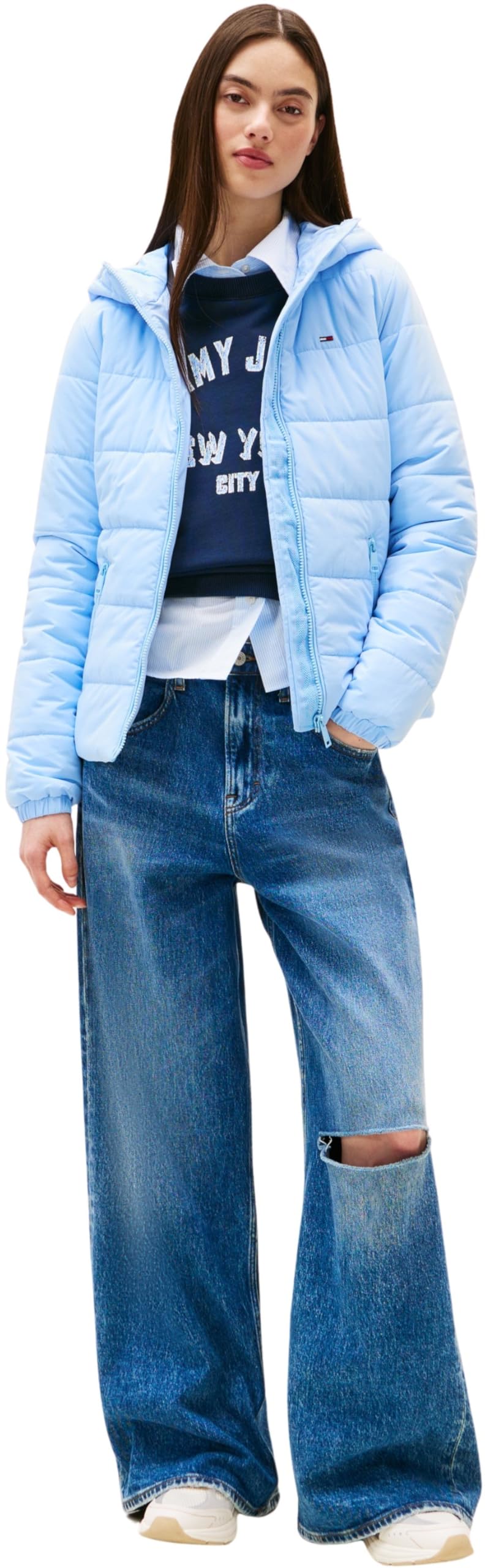 Tommy Jeans Donna Piumino Hooded con Zip