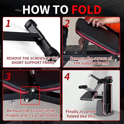 Vista 4 de Banco de pesas ajustable de 882 libras, banco de entrenamiento plegable, banco de ejercicios inclinado, banco de ejercicio para gimnasio en casa