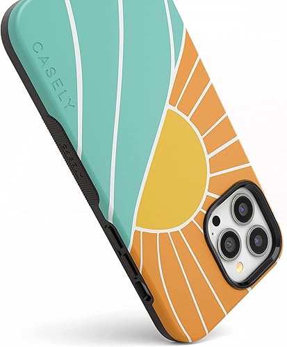 Vista 812 de Casely iPhone 13 Pro Case Compatible with MagSafe Blue Marble Case