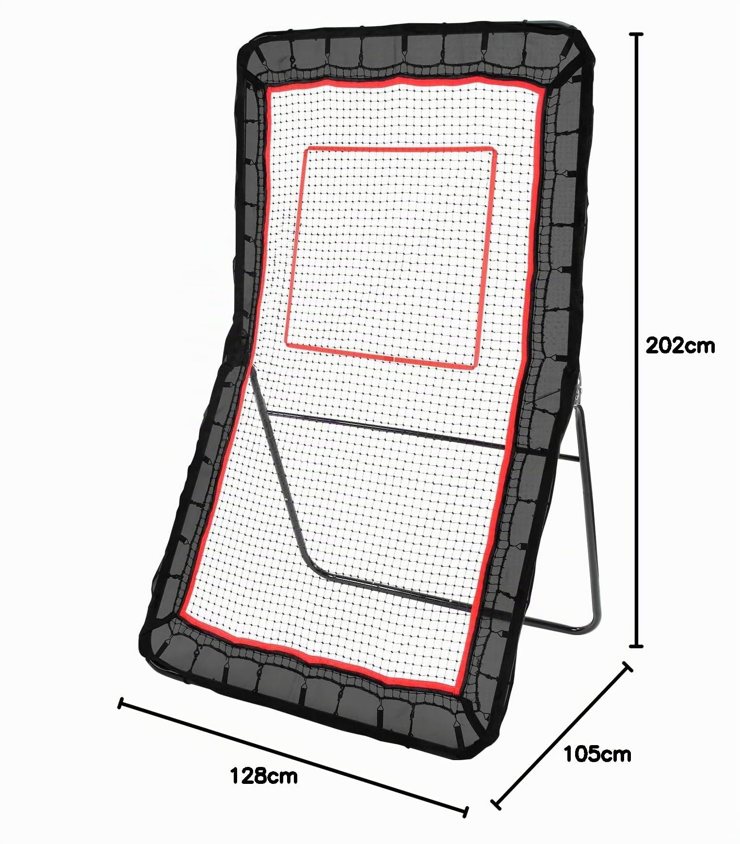 VEVOR Lacrosse Rebounder für Hinterhof, Volleyball-Rückprallnetz, Pitchback-Throwback-Baseball-Softball-Rückkehr-Trainingsbildschirm, verstellbarer Winkel, Schießübung, Trainingswand mit Ziel