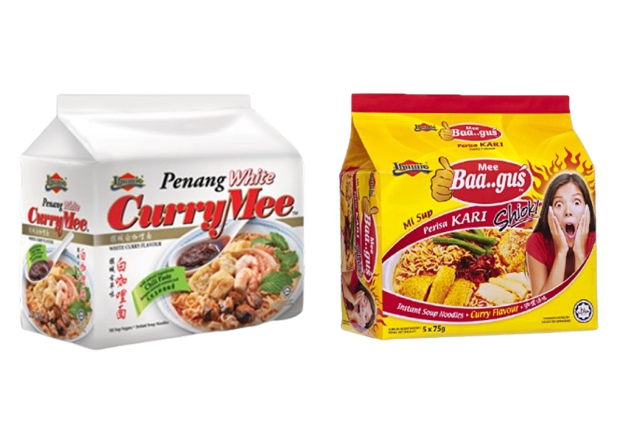COMBO OFFER - IBUMIE -COMBO OFFER - PENANG WHITE CURRY SEAFOOD NOODLES - 105g (Pack of 4) + CURRY FlAVOUR - 75g (Pack of 5) - IMPORTED FROM MALAYSIA -HACCP and FSSC 22000 CERTIFIED (TOTAL-Pack of 9) (B0CQB27FR6) Amazon Price History, Amazon Price Tracker