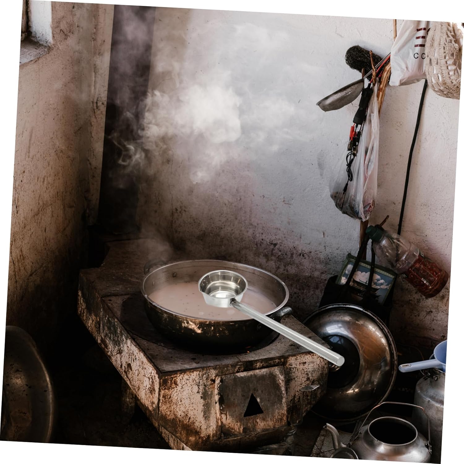 Stainless Steel Extended Handle Water Ladle Large Soup Scoop Spoon for Kitchen Restaurant Hotel