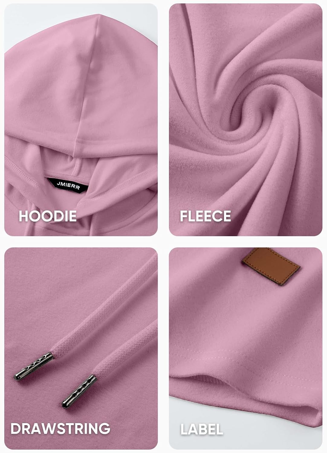 JMIERR Mens Fashion Hoodies Fleece Long Sleeve Athletic Sweatshirt Pullover T Shirts - Image 5