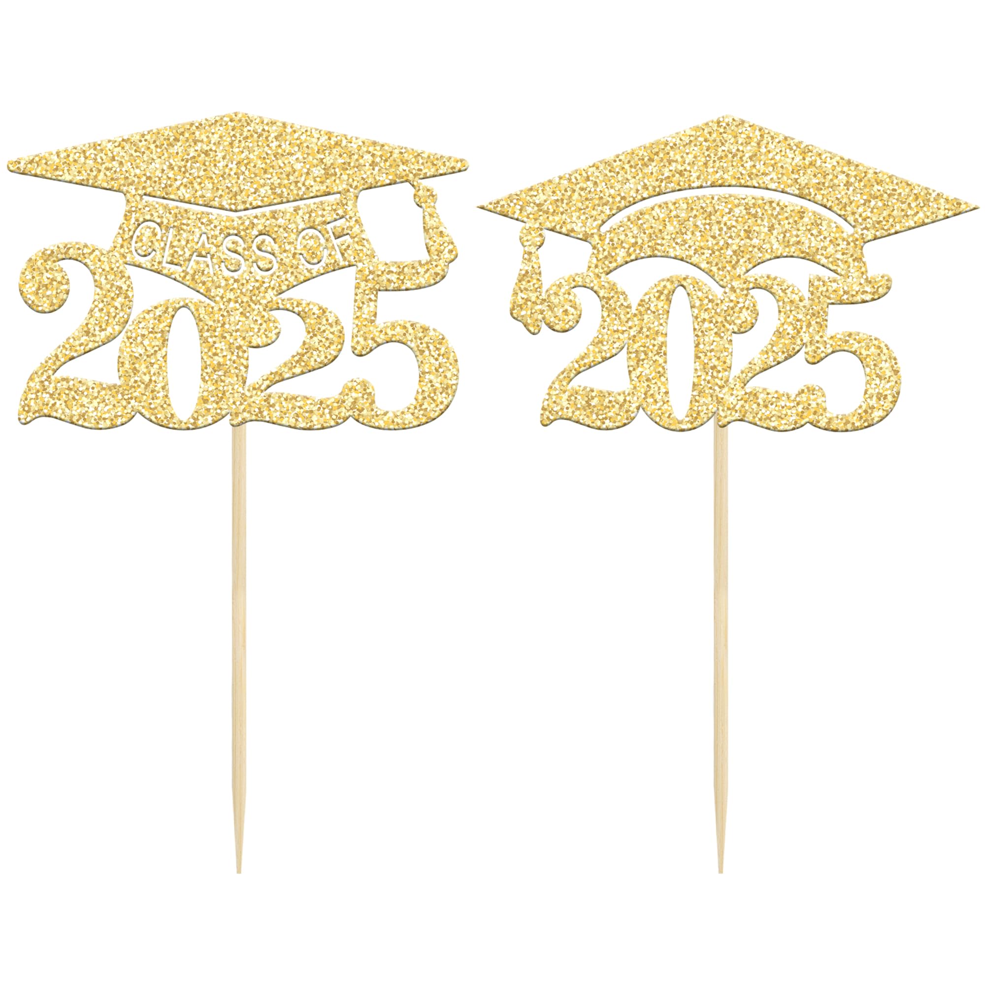 Gyufise 24 Topper Per Cupcake Glitterati Per Ballo Di Fine Anno