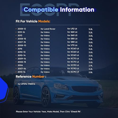 Vista 1984 de ECCPP Bobinas de encendido portátiles de repuesto para automóvil compatibles con Infiniti I30/para Nissan Maxima 3.0L V6 2000-2001 Reemplazo