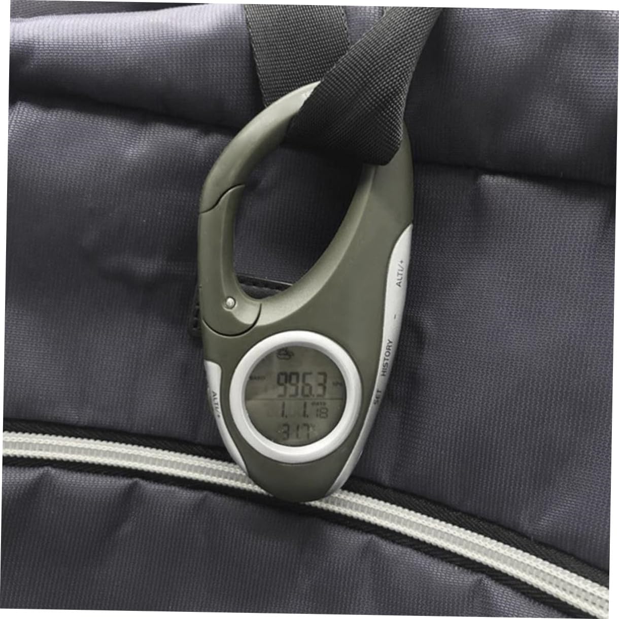 BESTonZON Altimetro Portatile con Gancio Barometro e Termometro Maneggevole per Escursionismo e Arrampicata Previsioni e Monitoraggio Altitudine Un Unico Strumento