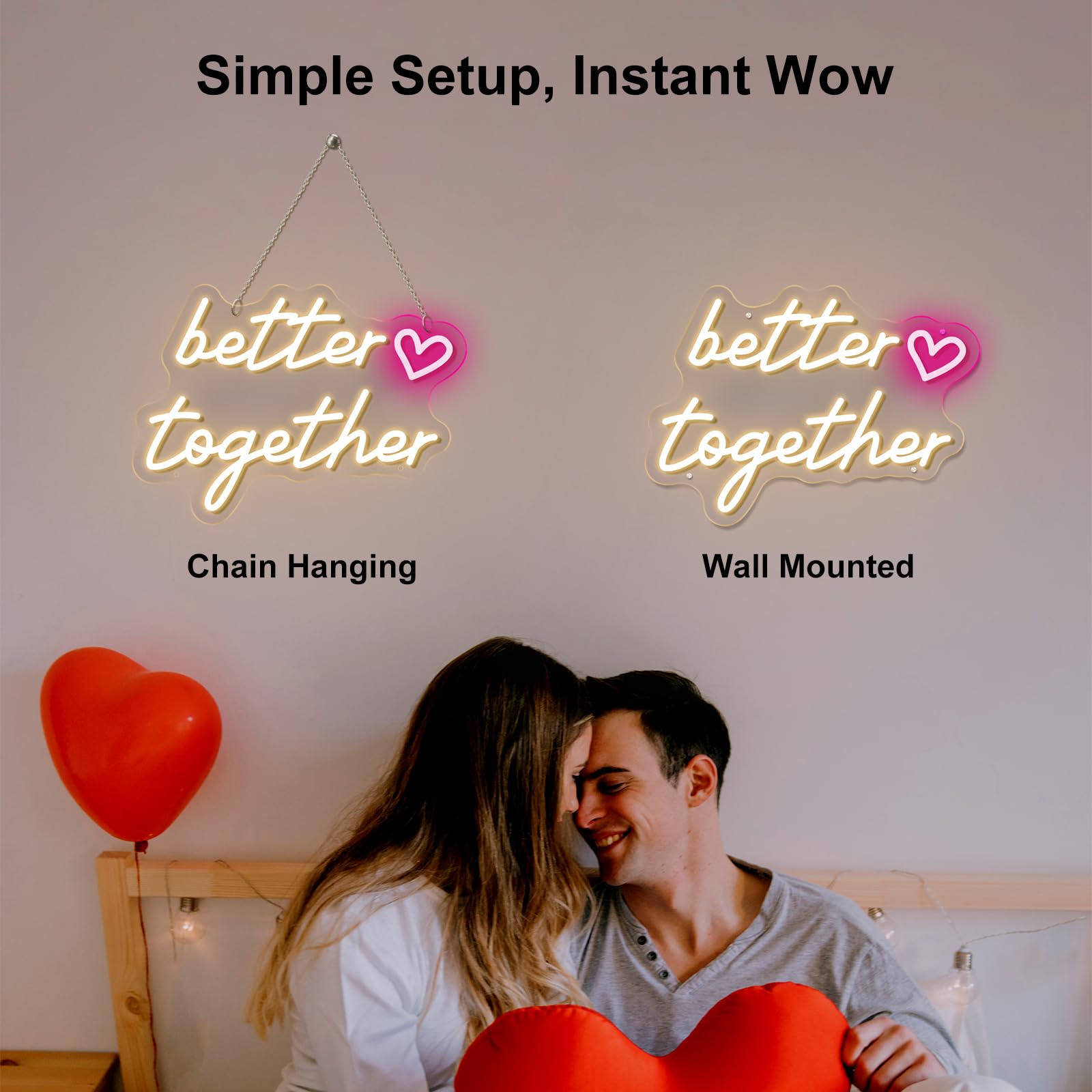 Amazon.co.jp: Better Together ネオンサイン LEDライト Better