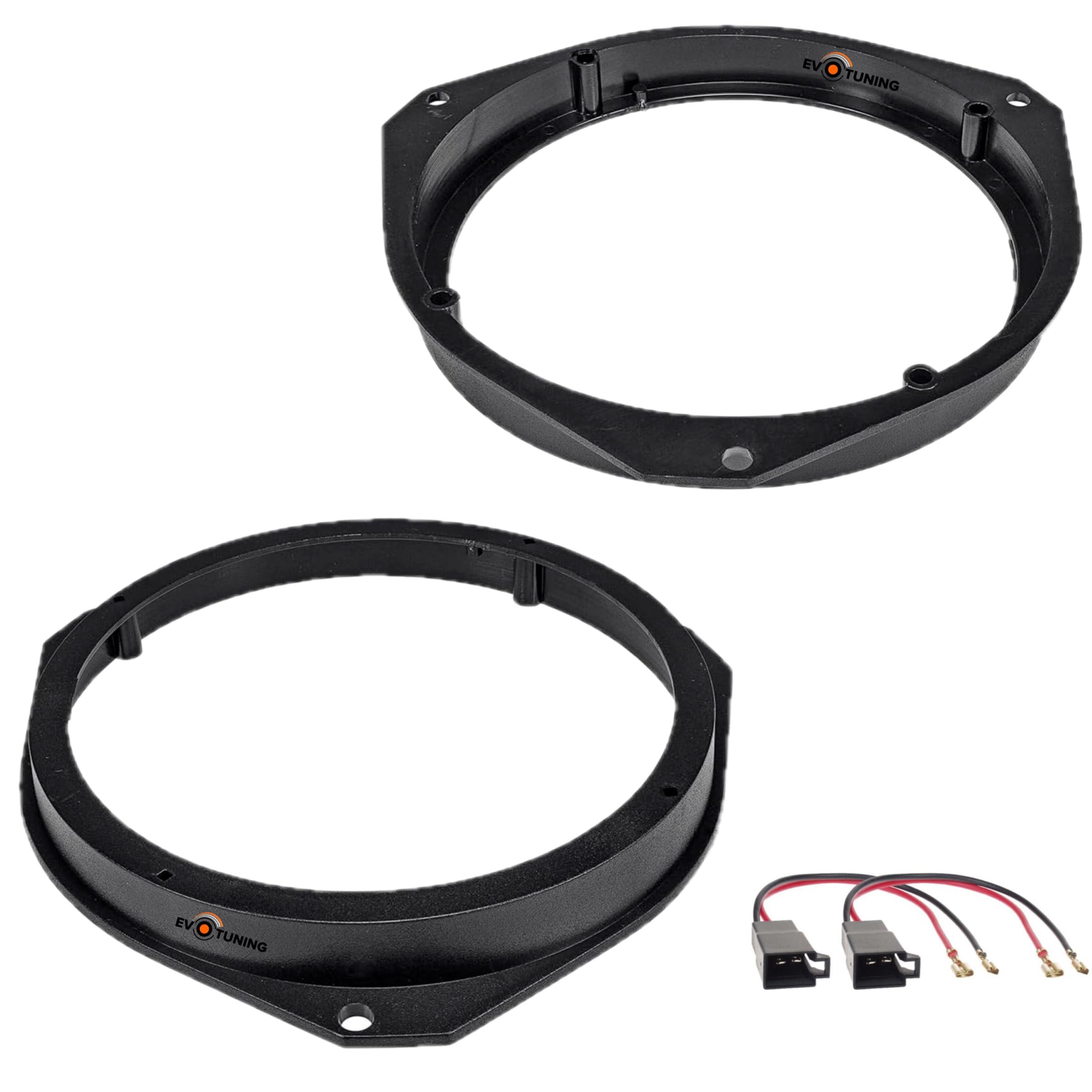 Kit Casse Altoparlanti per Alfa Romeo Giulietta dal 2010 Anteriore o Posteriore compatibile con Hertz K 165 (2 woofer+2 tweeter) +1 Coppia Adattatori 165mm+1Cp cavi (No plug and play)