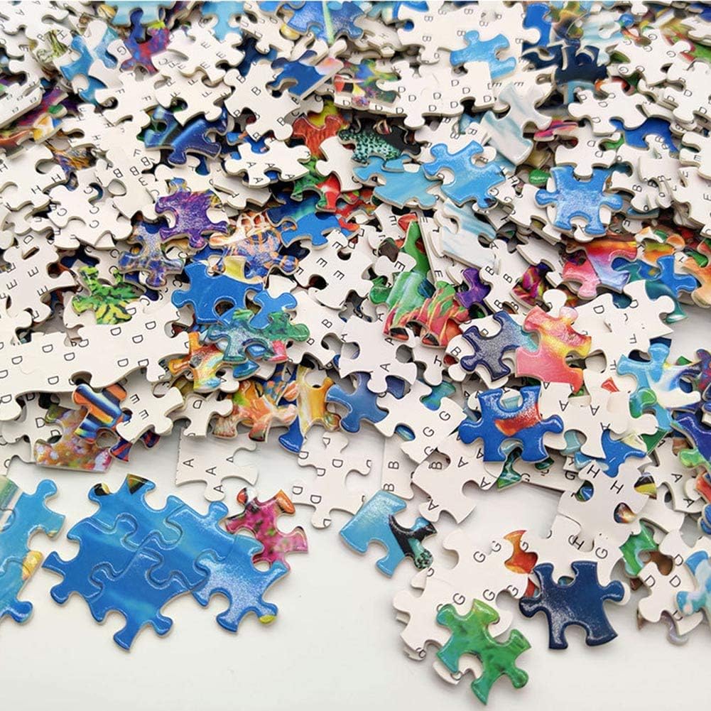 World Map 1000 Pieces Puzzles for Adults Landscape Jigsaw Puzzle Artwork Style Gift DIY Mural Painting Entertainment Intellective Educational Toy Ideas for Relaxation Meditation Hobby : Toys & Games