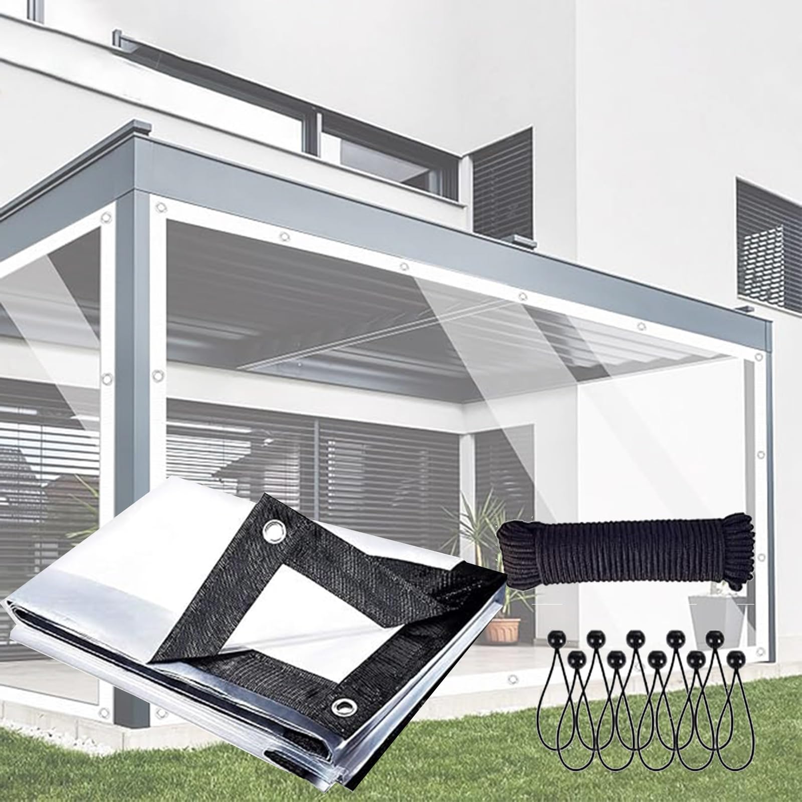 Bâche transparente pour terrasse et pergola pour prolonger vos soirées