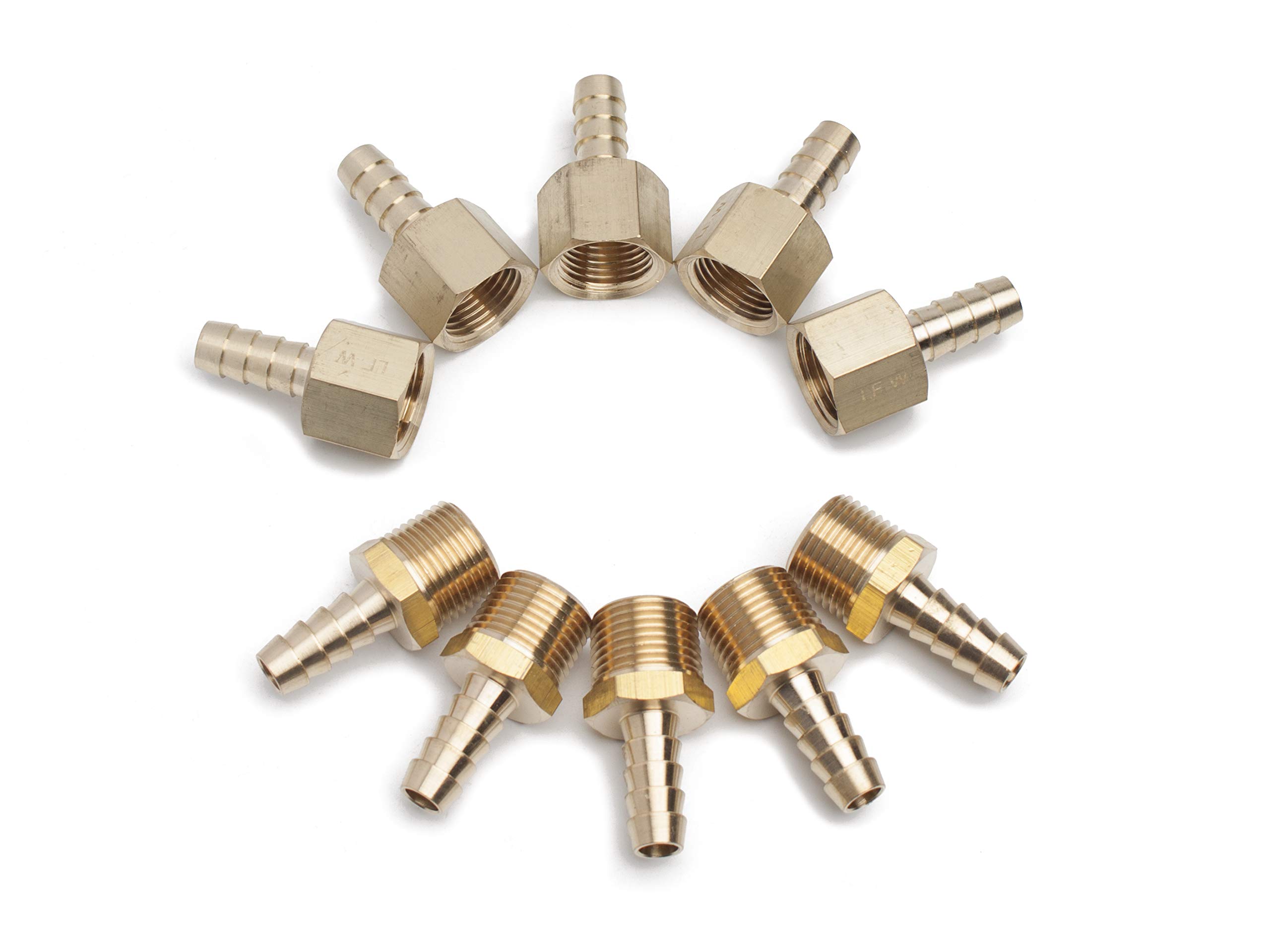 Raccord laiton barbillon 5/16 pour stopper les fuites sur tuyau flexible 3/8 NPT