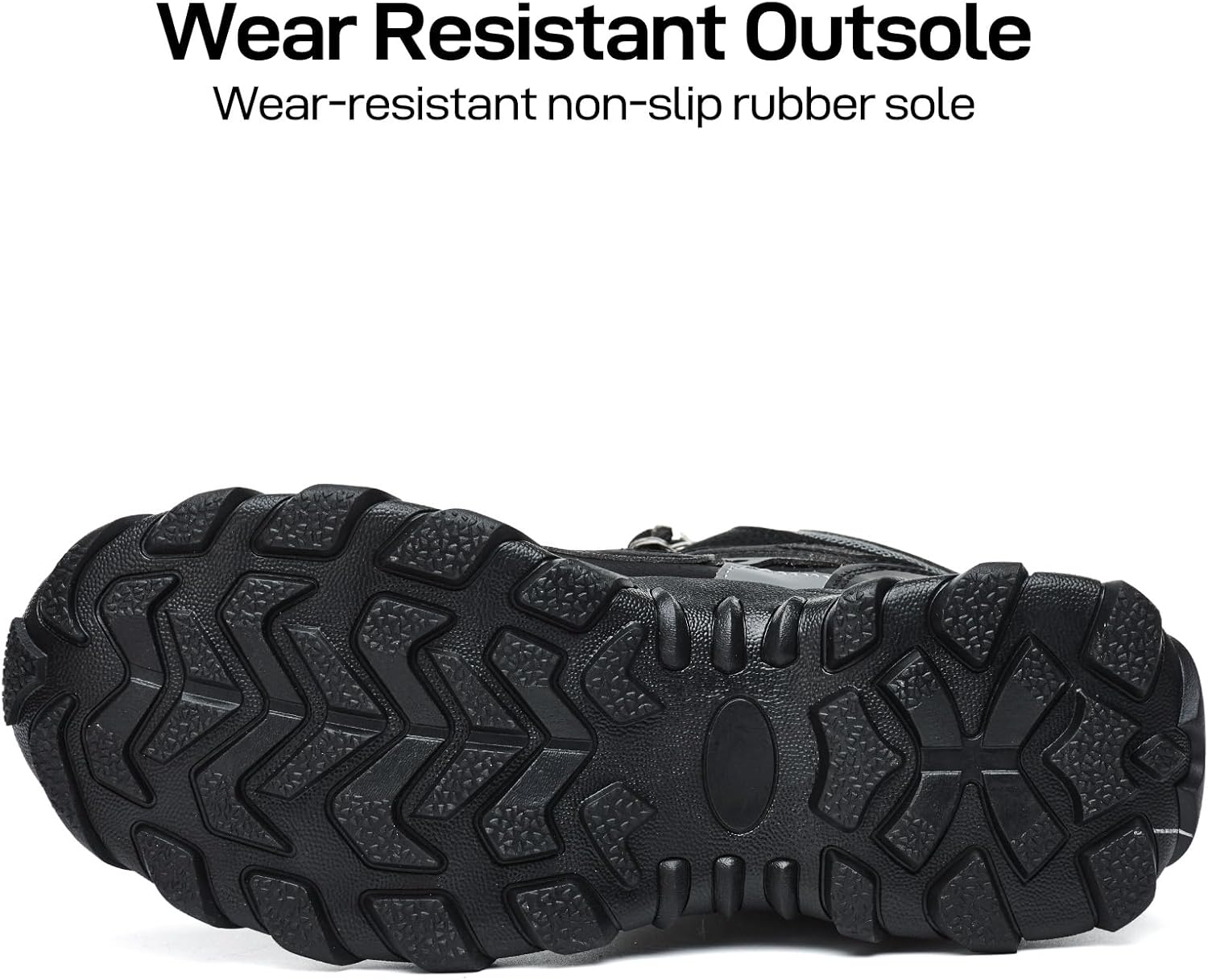 Steel Toe Boots for Men Safety Work Boots Comfortable，Indestructible Industrial & Construction Shoes Mens Composite Toe Boots - Image 4