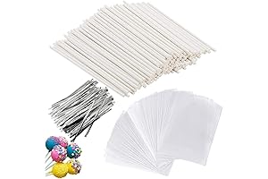 300 Pcs Cake Pop Sticks Set with 6 Inch Lollipop Sticks