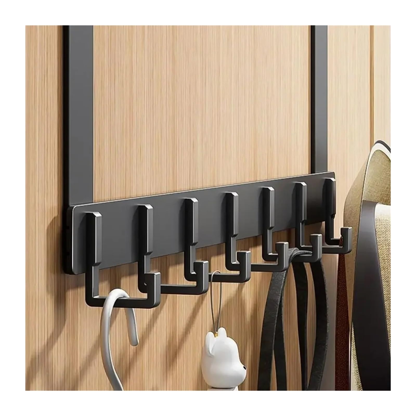 Ganchos Para Colgar Puerta Ganchos sobre la puerta ropa abrigo sombrero toalla percha hogar baño organizador estante(Color5)