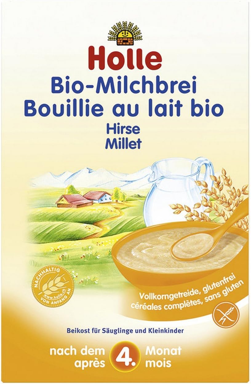 Holle Organic Baby Porridges Milk Cereal with Millet Single Carton