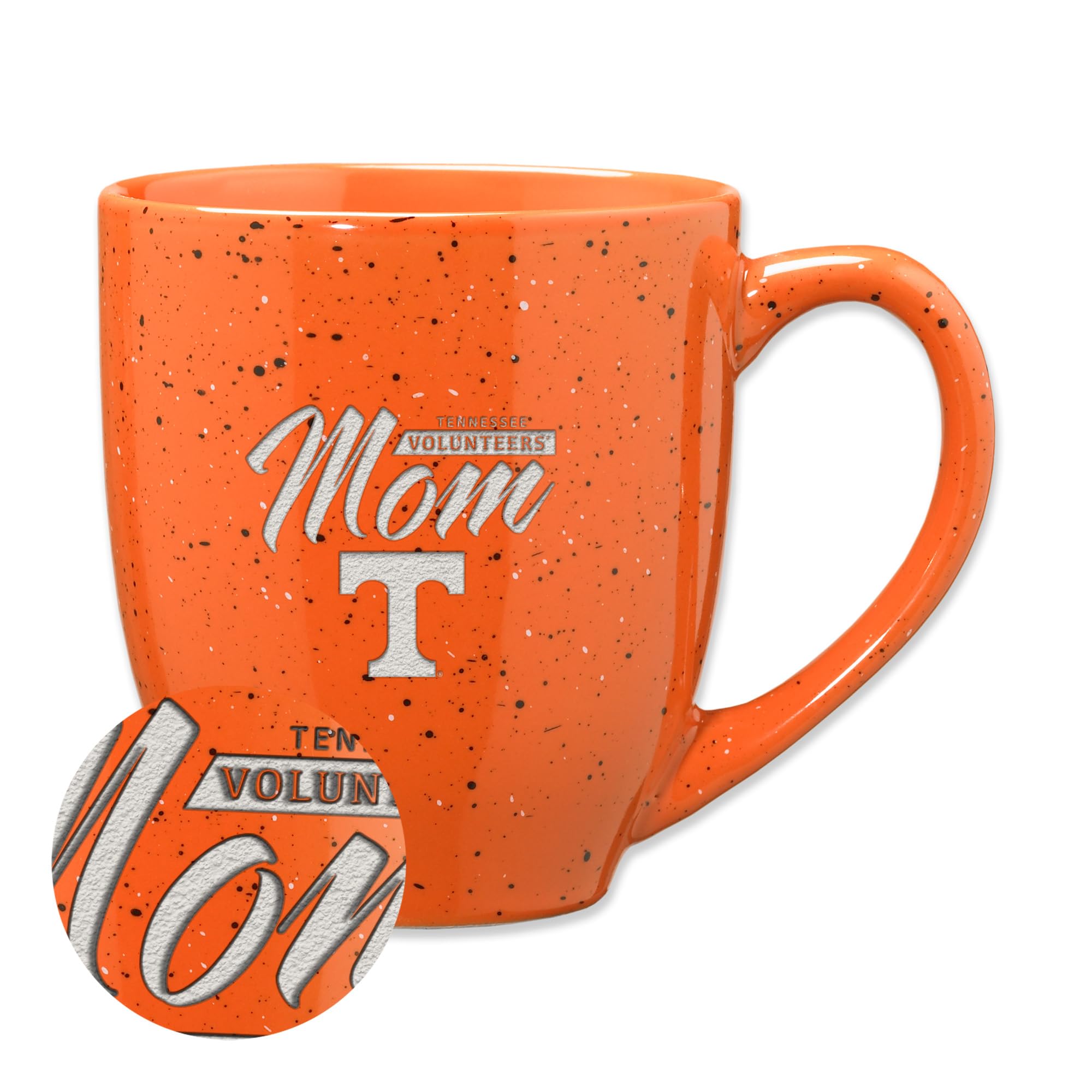 Tasse à café Tennessee Volunteers Mom en céramique mouchetée Rico Industries 473 ml