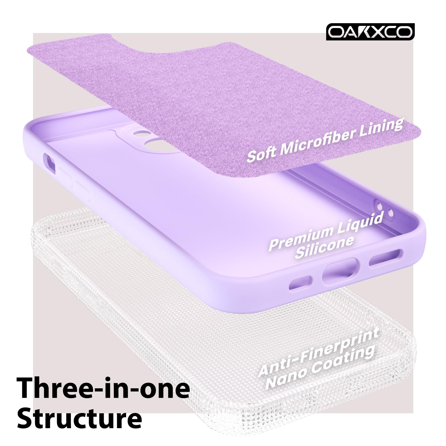 oakxco for iPhone 16 Pro Max Case Liquid Silicone, Soft Rubber Gel Elegant Aesthetic Basic Simple Cover, Cute Thin Slim TPU Matte Solid Color Plain Smooth Case for Women Girl, Light Pink — view 1241