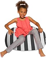 Vista 325 de Posh Creations - Puff para niños, adolescentes y adultos, incluye funda extraíble y lavable a máquina, tamaño grande de 38 pulgadas, lona con diseño