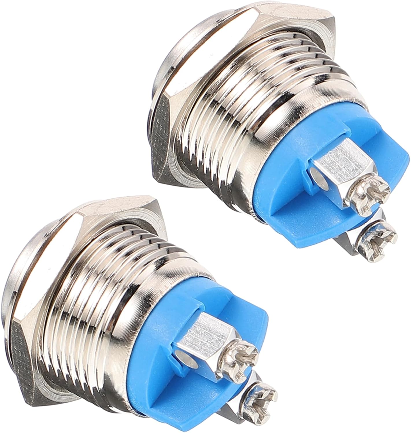 KONTONTY 2 Pcs Self Resetting Doorbell Buttons Wired Push Button Ringer ...