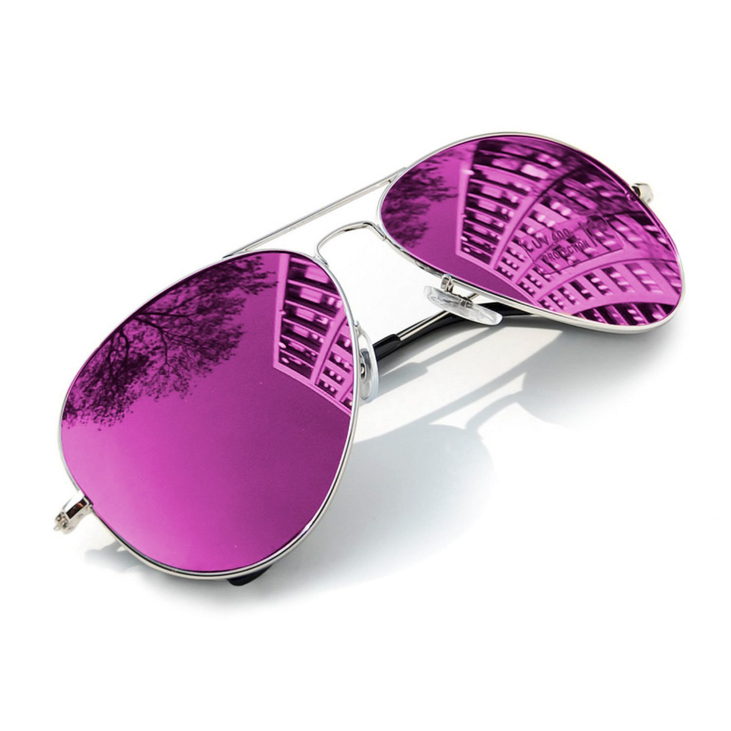 MFAZ Morefaz Ltd Children Sunglasses Mirrored Kids Boys Girls Glasses UV400 (Purple Mirrored)